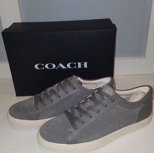 Coach suede sneakers Mens size 10 Grey "rare"
